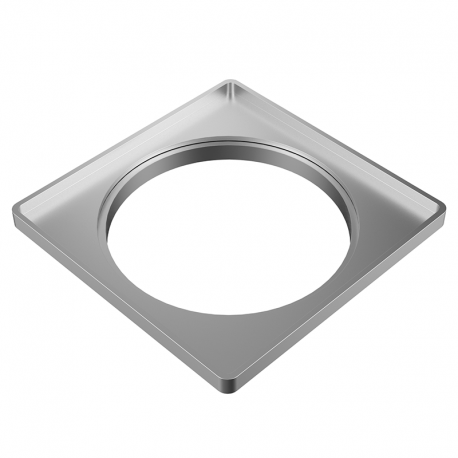 PORTA GRELHA QUADRADO TIGRE PRATA 10CM