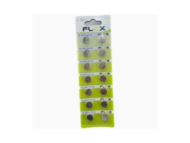 PILHA BATERIA FLEX BOTAO FX-LR44/AG13