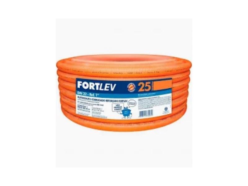 ROLO ELETRODUTO CORRUGADO CONDUTEC LARANJA REFORCADO 3/4