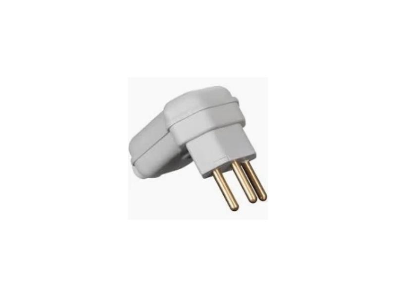 PLUGUE MARGIRIUS 90 2P+T 10A C/PRENSA CABO BRANCO