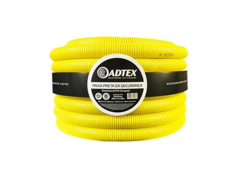 ELETRODUTO CORRUGADO ADTEX 20MM 1/2 AMARELO