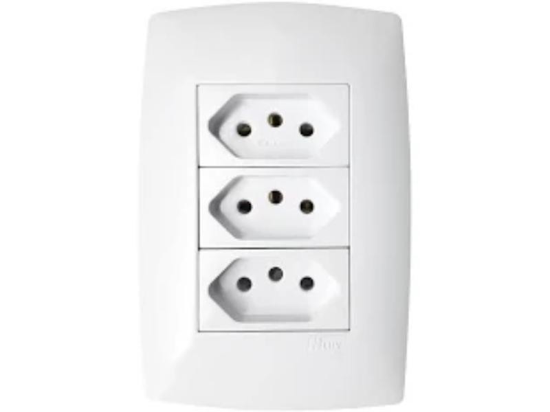 HOME CONJ 4X2 TOMADA TRIPLA 10A