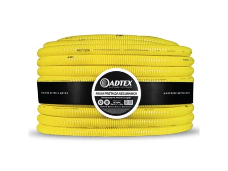 ELETRODUTO CORRUGADO ADTEX 25MM 3/4 AMARELO