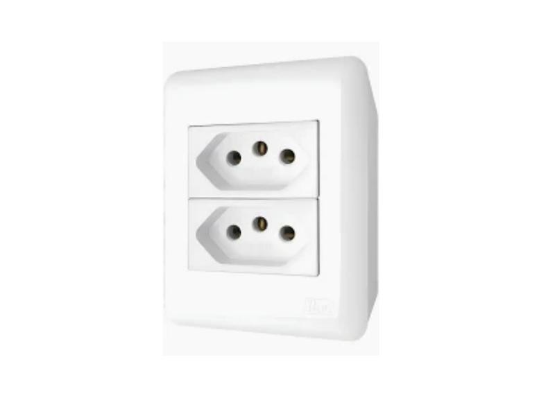 HOME OVERLAP CONJ TOMADA DUPLA 10A