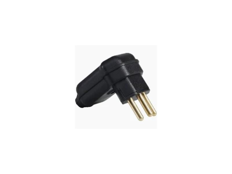 PLUGUE MARGIRIUS 90 2P+T 10A PRETO