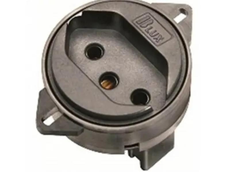 GRIS TOMADA HCURTA P/PISO 10A PRETA