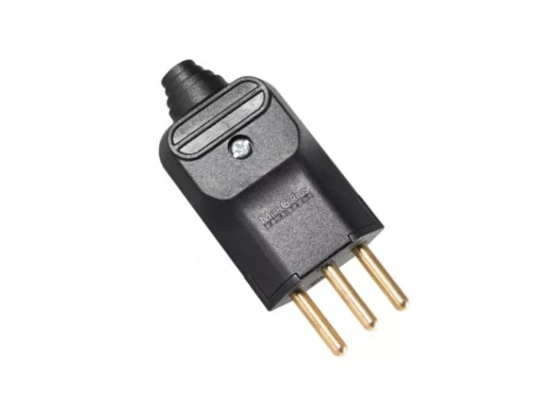 PLUGUE MARGIRIUS 180 2P+T 10A C/PRENSA CABO PRETO